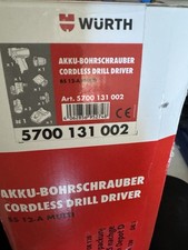 Würth 12 Volt Akkschrauber Set Mit 2 Akkus