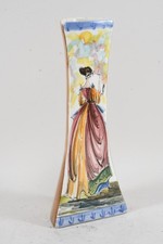 N91B02- Künstler Keramik Vase handbemalt signiert