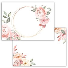 20 x Blanko Karten mit Muster