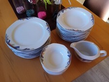 Modernes Winterling Porzellan Geschirr weiß bunt