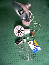 CHAUDOR vintage Lampe viel Zubehör Design Kult Rosa Pink Groß Funktioniert TOP