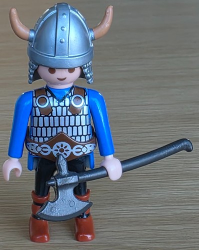 Playmobil wikinger figur blau - wikinger,