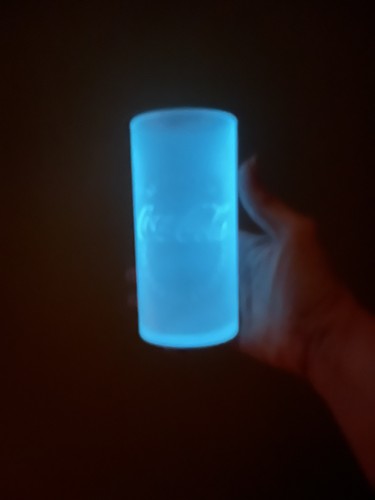 Coca cola glas - glas, leuchtet