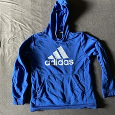 Adidas Hoodie Kapuzenpullover Jungen  Sweatshirt 152 Blau