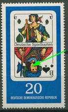 DDR 1967 Deutsche Spielkarten mit Plattenfehler 1300 F 15 postfrisch