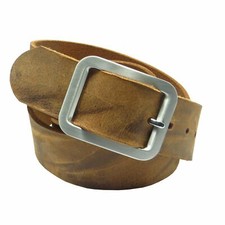 Ledergürtel 4 cm breit natur