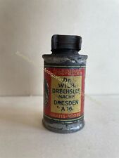 Blechfläschchen Stromolin Gratis Probe Drechsler Dresden gefüllt Oldtimer 