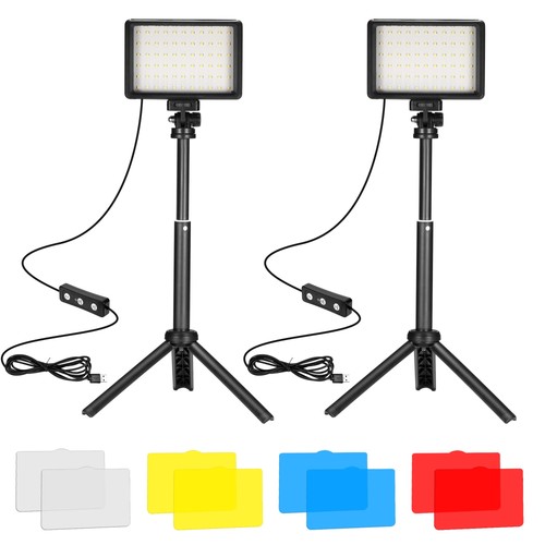 2er set led videoleuchte - 2er,