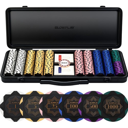 Nash pokerchips set black gold - nash,