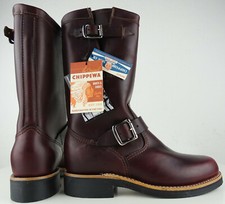 CHIPPEWA Raynard 1901W16 Cordovan Engineer Biker Boots Damen Stiefel Gr.36,5 NEU