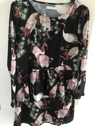 Vila blusen kleid schößchen - kleid,