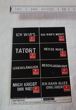 Alte Aufkleber - Tabak Zigaretten WEST - Postkarte