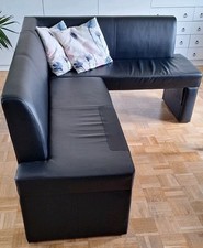Eckbank Kunstleder schwarz