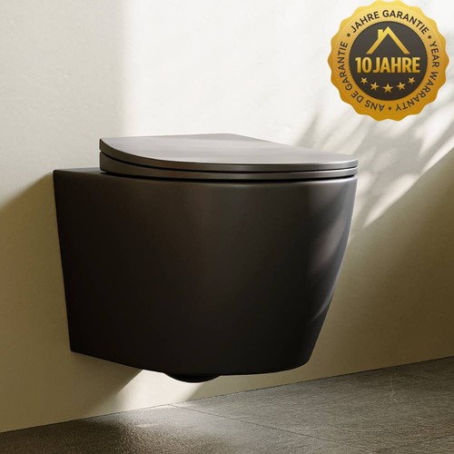 Hänge matt schwarz - wc,