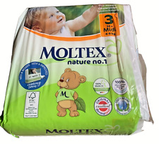 Ökowindeln 2er Pack MOLTEX Nature No1 Öko Babywindeln MIDI Gr 3 4-9kg 68 Stk. 