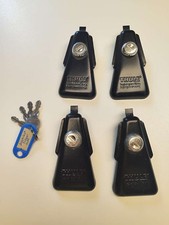 Thule 305 Fußsatz‑System für Dachbalken komplett (Kappen+Schlüssel) ohne Stangen