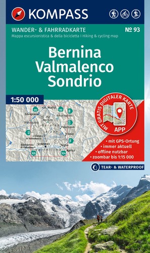 Kompass wanderkarte 93 - /,
