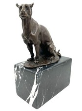 Bronzefigur Panther Skulptur