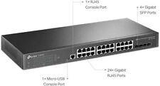 * TP-Link TL-SG3428 24-Port Gigabit L2 Managed Switch 4 SFP Slots Rackmount QoS 