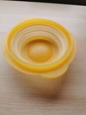 Tupperware, Schüssel, gelb, rund, Vorratsdose, faltbar