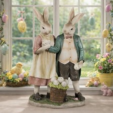Nostalgisches Osterhasen Paar