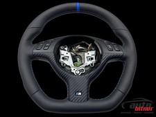 Tuning Lenkrad Lederlenkrad  BMW E39 E46 E53 X5 Multifunktion Abgeflacht