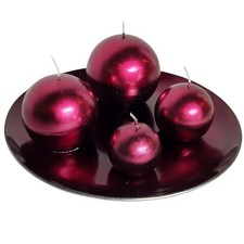 ELEGANTES KERZENSET METALLIC