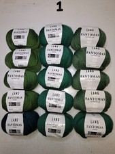 15 Knäuel (1) Strickgarn Lang Fantomas, 75% Schurwolle Superwasch 25% Polyamid