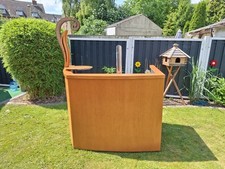 Biertheke / Ausschanktheke ( mobil , teilw. Furniert , Edelstahl , Zapfanlage )