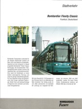 Bombardier Datenblatt Flexity Classic für Frankfurt/Main, 06-2004