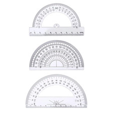 3 Stück Winkelmesser 180 Grad