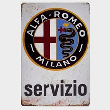 Blechschild Alfa Romeo Milano