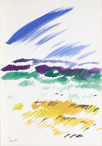 Sehr großes aquarell von - aquarell,
