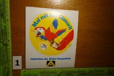 Alter Aufkleber Handwerk Maler Anstreicher Farben GLASURIT Aktion Sorgenkind