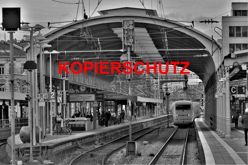 Foto bahnhof bahnsteighalle - foto,