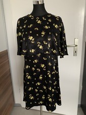 Zara Kleid Blumen schwarz gelb