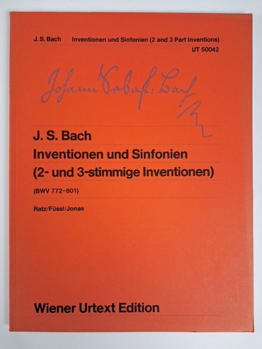 Noten bach inventionen und - bach,