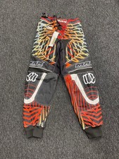 Max Equipe Herren schwarz/rot/orange Motocross MX Hose - 32"