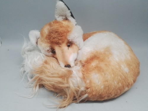Steiff fuchs liegend 60er - steiff, liegend,60er