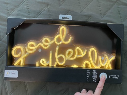 Led neon wandleuchte warmweiß - neon,