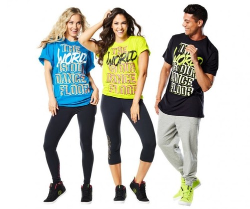 Zumba world tour party tee - zumba,