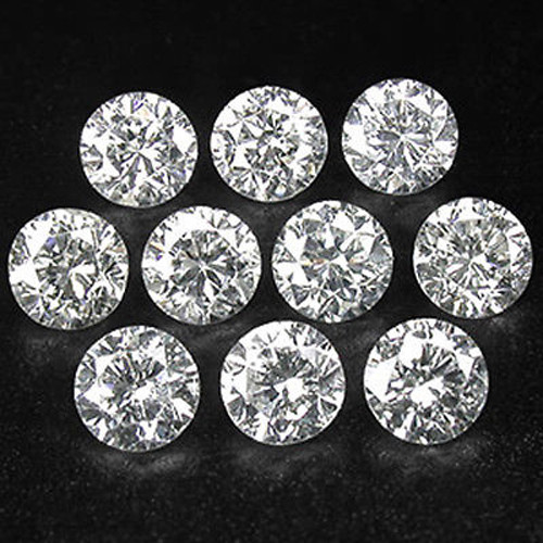 Natural white diamant melee - white,