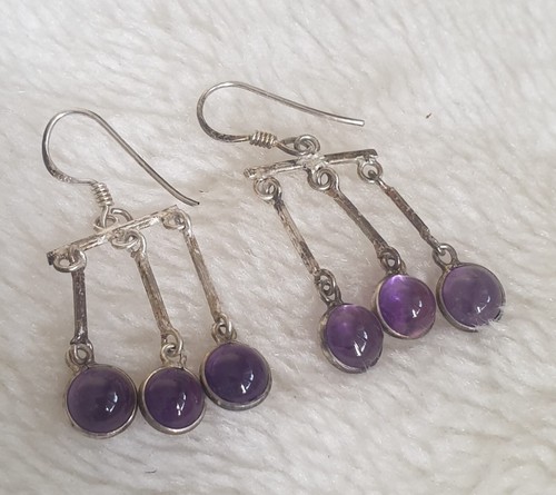 Vintage amethyst cabochon - amethyst,