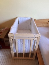 roba Babybett mit Schlafsack Stubenbett Bett Beistellbett 4 in 1 Beistellbett