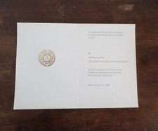 DDR Urkunde 30 Jahre NVA Armee (für Jubiläumsmedaille Berlin  1986, East germany