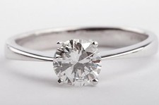 Brillant Diamant Solitär 0,98ct G Vvsi 750 Weiß Gold DPL Expertise Edel! *