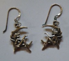 Earrings FAIRY Elf on Moon