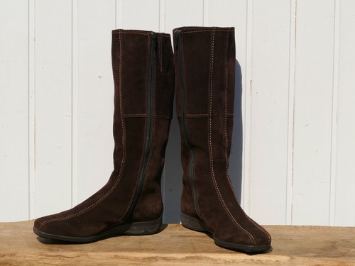 Braune wildlederstiefel gabor - braune,