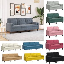 2/3-Sitzer Sofa mit Zierkissen