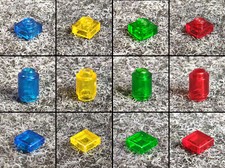 Lego Stein + Fliese transparent rot gelb blau grün 3024 3070b 3062b 1x1 Lichter